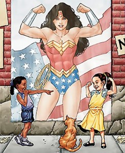 From the cover of Wonder Woman vol 3 #25 by Aaron Lopresti